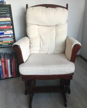 Rocking chair and matching foot stool for sale