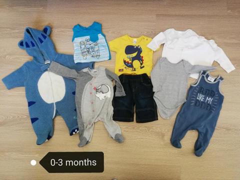 boys bundle 0-3 months