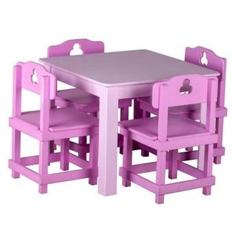 Kids Wooden Table and Chairs - Furniture for Children