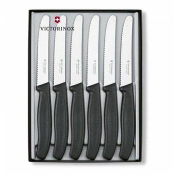 Victorinox 6 Piece Table Knife Set Black