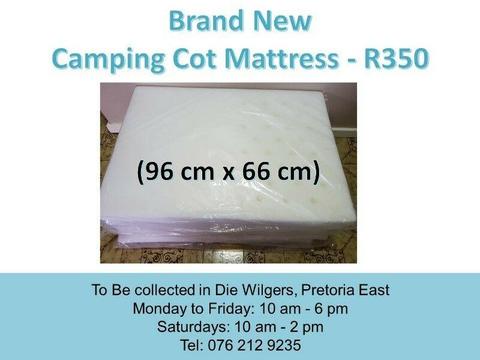 Brand New Camping Cot Mattress (96 cm x 66 cm)