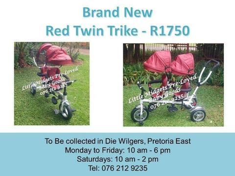 Brand New Red Twin Trike