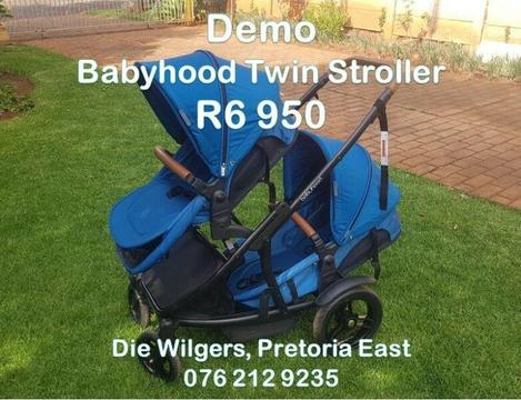 Demo Babyhood Doppio Twin Stroller
