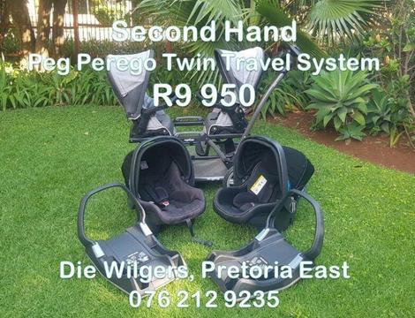 Second Hand Peg Perego Twin Travel System (Retails for R24 999)