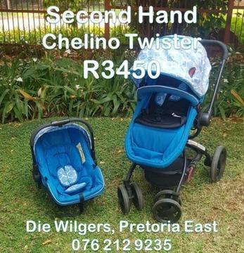 Second Hand Chelino Twister (Blue and White)