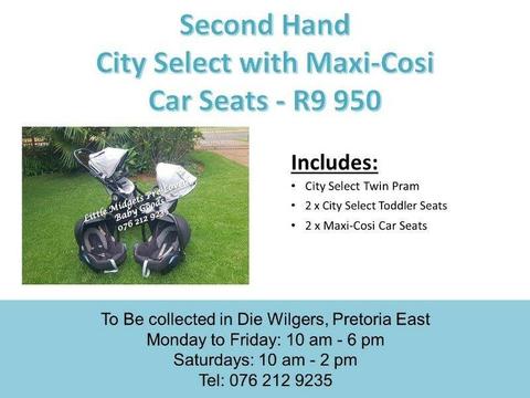 Second Hand City Select with Maxi-Cosi Car Seats