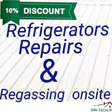 Re gas fridges and repair on site