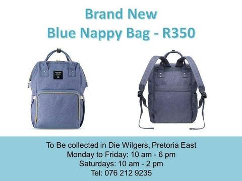 Brand New Blue Nappy Bag
