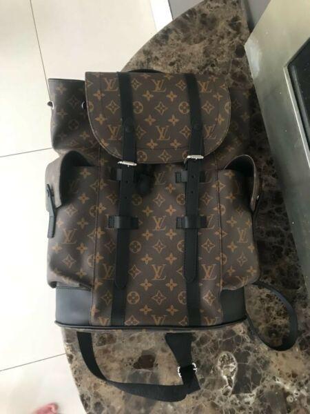 Louis Vuitton Bagpack Real Leather