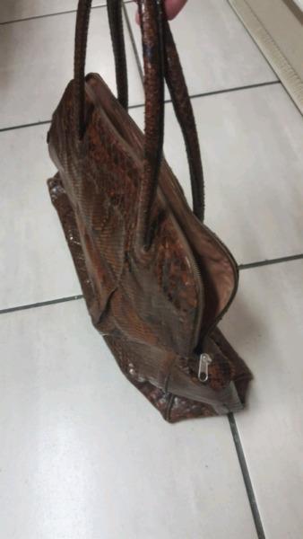 Snakeskin handbag