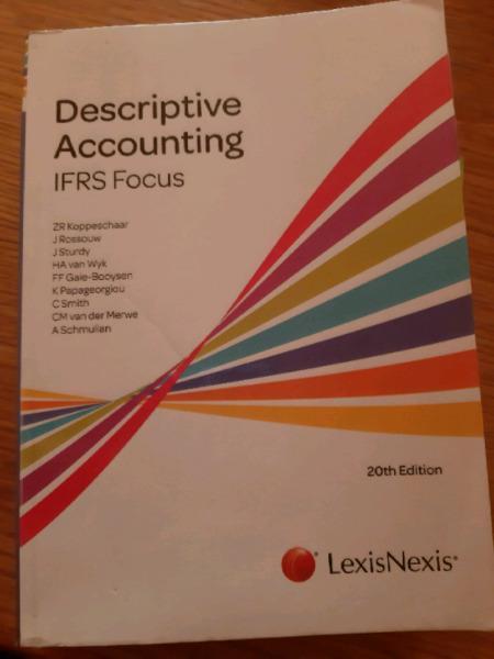 Descriptive Accounting 20th edition