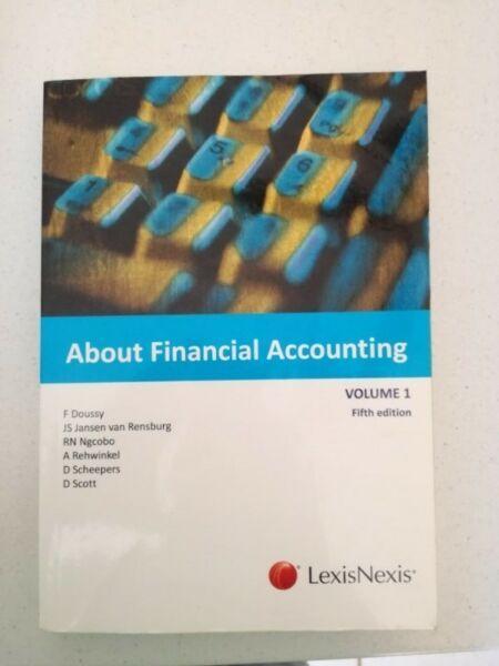* About Financial Accounting Volume 1, 5th Edition (Soft Cover) UNISA Prescribed Book for Sale