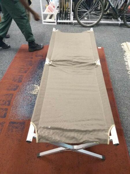 bush baby camp bed, aluminium stretcher, natural instincts, camp master
