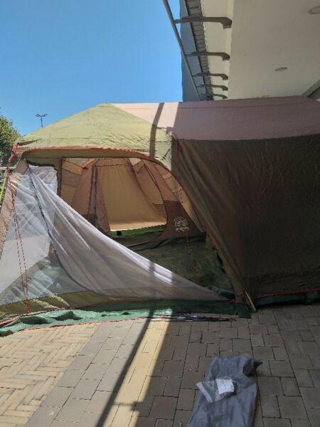 camp master 16 plus sleeper tent, bush baby, natural instinct