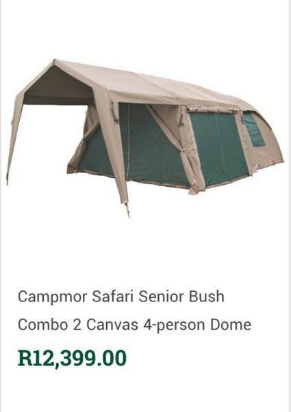 The Campmor ;Safari Bush combo Senior; 4-person Canvas Tent