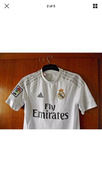 Real Madrid Size 13/14 Home shirt authentic