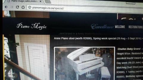 For Quality restored and new pianos at affordable prices!