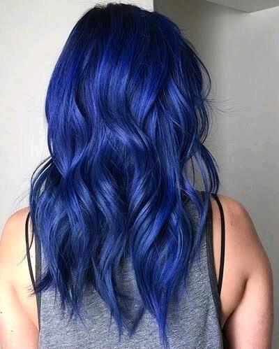 Dark blue hair dye
