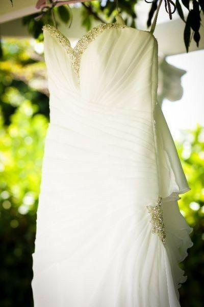 Wedding Dress - Moonlight Collection Ivory White Chiffon A Line