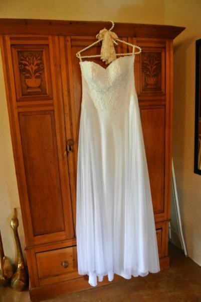 Hadassa White Wedding Dress Size 36