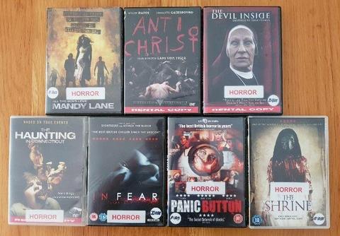 Bundle of Horror Movies (DVD) (R10 each or all 7 for R40)