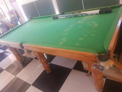 Pool table with tennis top