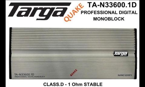Targa Nano Comp Amp 33600w 3500w RMS Monoblock