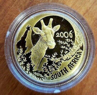 2006 South Africa NATURA Giraffe 1/10 oz GOLD COIN