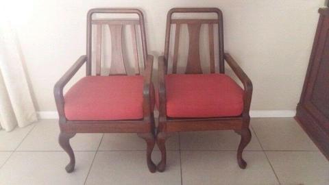 Chairs occasional x2 queen ann R1500 for both