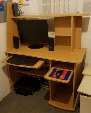 Computer Desk (L:112cm D: 50cm H: 150cm)