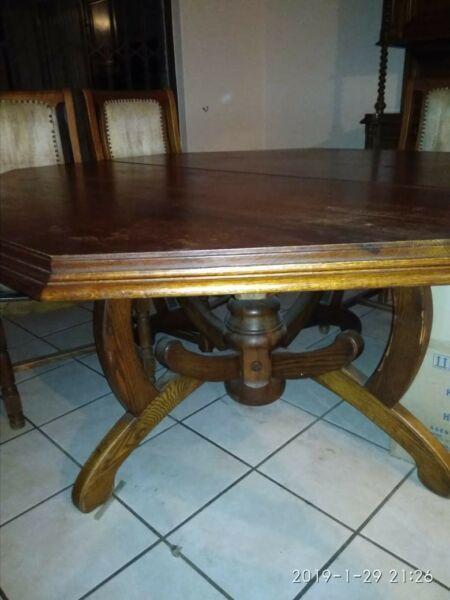 Artecasa Solid American Oak dining room table, dresser snd sideboard