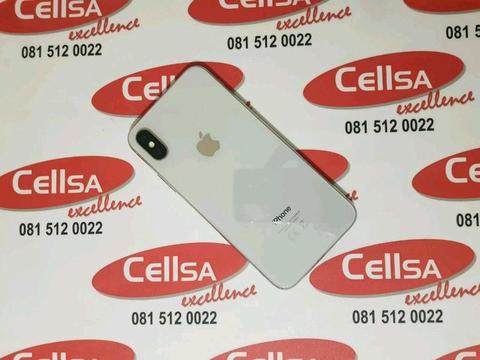 iPhone x 64g Silver SPOTLESS - CellSA Original