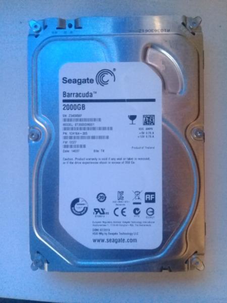 2TB Hard Drive with new games movies and series