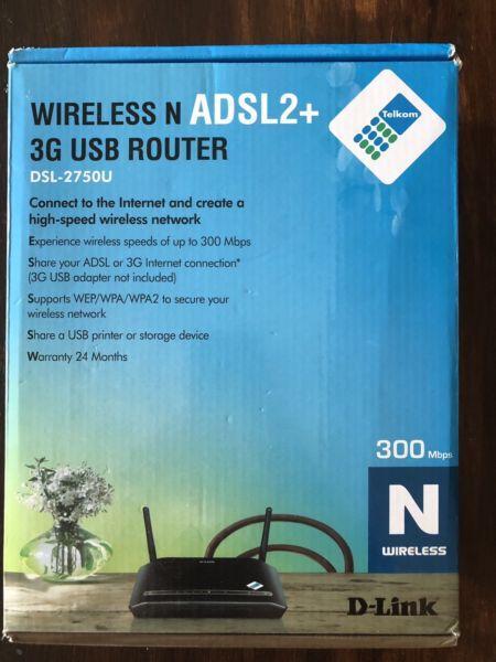 Wireless D-Link ADSL2+ Router