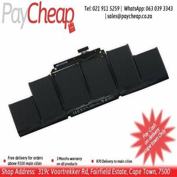 Replacement Laptop Battery For A1417 Apple Macbook Pro 15 Retina A1398 MC975 MC976 Mid 2012