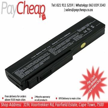Replacement battery for Asus A32-M50 A33-M50 A32-N61 A32-X64 Black