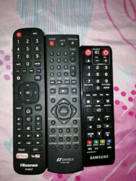 Tv remotes for sale