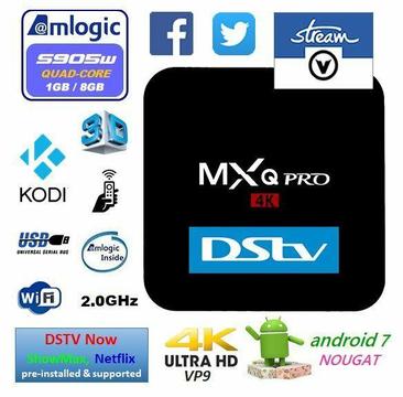 2019 Android 7.1.2 TV Box, MXQ Pro, 1GB Ram, 8GB Rom - V-Stream South Africa - PE