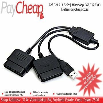 Playstation 2 PS2 to PS3 PC Controller Adapter USB Converter Dance Pad Converter