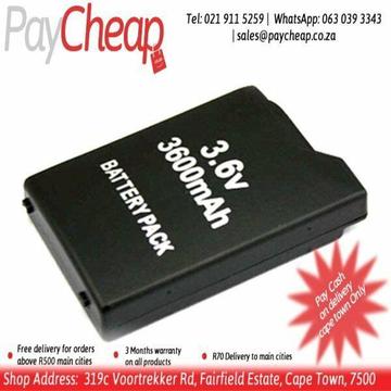 Replacement PSP Slim 2000/3000 3.6V 3600mAh Li-ion Slim Rechargeable BATTERY PACK