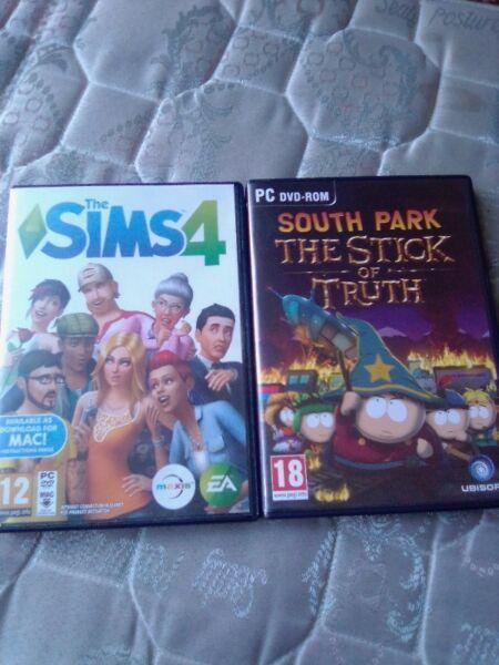 Sims 4 PC and South Park Stick of truth