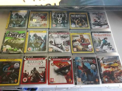 PS3 GAMES AT R70 EACH