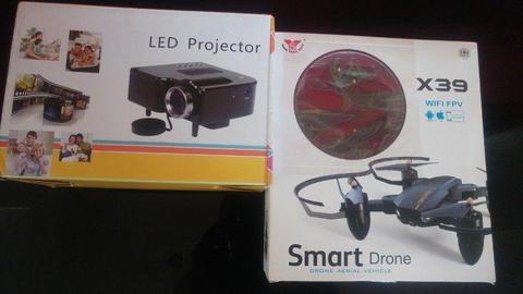 LED Projector and a Drone