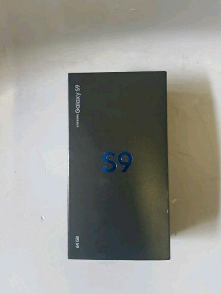 SAMSUNG GALAXY S9 64GB MIDNIGHT BLACK BRAND NEW SEALED IN BOX + 2 YEAR WARRANTY ( 0768788354)