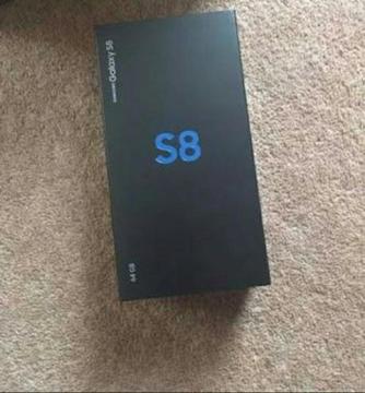 SAMSUNG GALAXY S8 64GB MIDNIGHT BLACK IN THE BOX ( TRADE INS WELCOME)