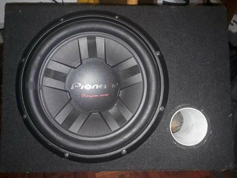 Subwoofer and box with 3500w amp