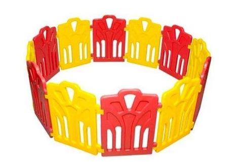 Safe Fence Playpen – Red & Yellow (Large)