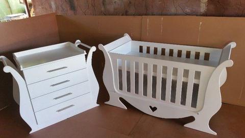 Sleigh Combo, Baby Cot and Compactum R4499,00