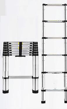 Telescopic Ladder 2 metre Aluminum Multipurpose Folding Stairs-Portable