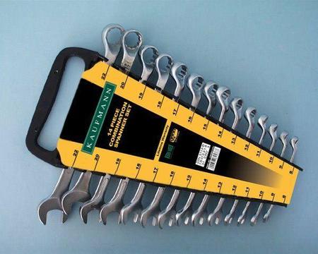 Spanner Set R/O 14 Pce Kaufmann - 8-22Mm